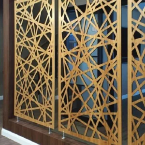 CNC laser cutting in brass