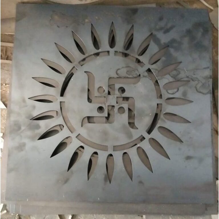 CNC laser cutting in ms sheet