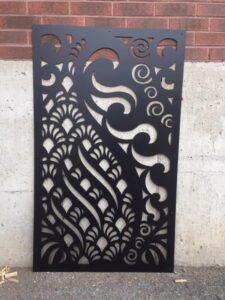 CNC laser cutting in SS sheet