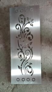 CNC laser cutting in SS sheet